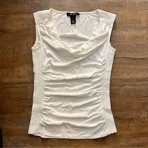 White House Black Market cowl neck shell tank